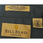 Bill Blass  Premium‎ Women's Wrinkle Free Long Sleeve Button Down Blouse Size M Photo 2