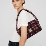 ANINE BING Nico Plaid Red Purse Photo 3