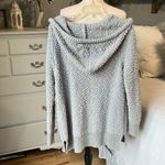 Green Tea Oversized Chunky Cozy Gray Sweater Roomy Hoodie Womens Medium Pullover Photo 4