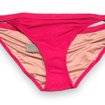 J.Crew J. Crew Hot Pink Ribbed-Trim Hipster Full-Coverage Bikini Swim Bottom Sz XL NEW Photo 0