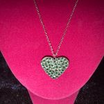 Handmade Bling Rhinestone Sparkle Heart Necklace NWT π Photo 1