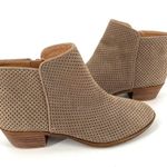 Lucky Brand Breona 3 Bootie In Wheat Bali Laser Cut Ankle Bootie Boot Photo 1