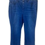 NYDJ Marilyn Straight Leg Crop Snap Closure Medium Wash Women’s Plus Size 24W Photo 2