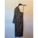 Antonio Melani x Elizabeth Damrich Monroe One Shoulder Satin Midi Dress Photo 8