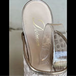 Delman Evitt Embroidered Heel Sandal size 10 Gold Photo 2