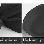 Relleciga NWT  Yellow Purple Floral Push Up Bikini Top Twist Underwire Size XXL Photo 14