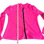 Bebe  Women's Pink Long Sleeve Full Zip Top Size L Photo 3