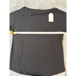 Universal Standard NWT  Size 4XS (00-0) Boat Neck Black Short Sleeve Shirt Causal Photo 5