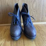 Bottega Veneta ‎ Women's Lace Up Leather Ankle Booties Sz Eu 39 8.5 Plaform Heels Photo 2