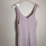 Halston Heritage NEW  Side-Slit Flounce Gown Hushed Vio‎ Purple Dress Maxi NWT 0 Photo 7