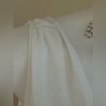 EVENT Delicate Light Blue White Sheer Back & Front Open V Neck Midi Dress.Sz M Size M Photo 4