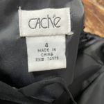 Cache  Black Silk Slip Dress Size 4 Photo 4