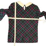 Charter Club  Petite plaid preppy classic polished Embellished-Collar Top NWT M Photo 5