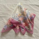 Pink boarder and cream floral print bandana 0794 Photo 0