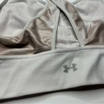 Under Armour  Cream Racerback Sports Bra large Photo 4