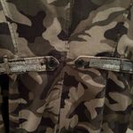 Inc international  concepts Woman’s Green Camouflage Trench coat / blazer size large Photo 8