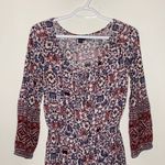 American Eagle  boho floral print tassel romper size S Photo 2