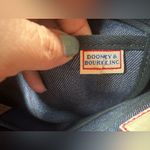 Dooney & Bourke Like new Vintage Leather Tassel Denim Small Bag Photo 7