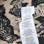 Nasty Gal Womens Romper Size 2 Snake Up Animal Plunging Neck Black Tan NEW Photo 7