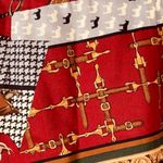 Ruff Hewn Vintage 80's 90's Equestrian Print Maxi Skirt Photo 3