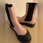 Maeve Anthropologie  women pink leather platform Chelsea boots size 7 Photo 5