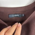 Cuts Clothing CUTS Coreflex Ribbed Cropped Tank in Sierra‎ Size Large Photo 4