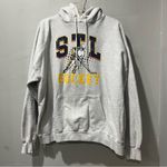 Arch Apparel STL hockey Hoodie Gray Size Large Blues Photo 1