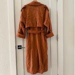 Jen's Pirate Booty  Basic Instinct Trench Coat Sunburn Linen Blend Size M/L Photo 6
