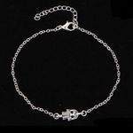 Handmade NEW Hamsa Fatima Bracelet, Hamsa Anklet, Spiritual Jewelry, Palm Jewelry, Fatima Jewelry, Silver - Stocking Stuffer Photo 0