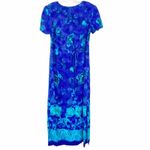 Dress Barn Vintage  blue floral maxi dress Photo 3