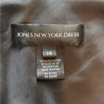 Jones New York  Black Beaded ChiffonSleeveless Swing Midi Dress Photo 4