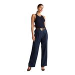 Quince  100% European Linen Pleated Trouser Women’s Size 8 Deep Navy Photo 8
