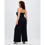 Abercrombie & Fitch  Strapless Premium Crepe Jumpsuit Black‎ New with Tag Photo 2