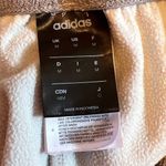 Adidas Womens Gray Jogger Pants W/ White Stripes Elastic Waistband Size Medium C Photo 3