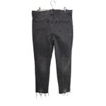 Old Navy  Jeans Womens 6 Tall 6T Low-Rise Boyfriend Straight Black Distressed Photo 1