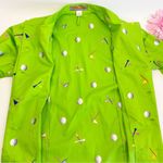 Loudmouth Golf Themed Novelty Print Cotton Blazer Jacket: Lime Green Size M Photo 7