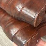 None VTG 70s Brown Rubber Molded Insulated Tall Waterproof Rain Snow Boots Talon Sz 9 Photo 9