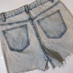 Cotton On  Blue High Straight Bermuda Distressed Jean Shorts Size 6 Photo 3