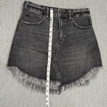 Free People  we the free Bailey denim fringe hem skirt size 26 Photo 8
