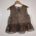 Cami NYC Amira Jungle Print Crepe Silk Top Photo 3