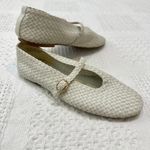 House of Harlow 1960 9 Bistro woven Mary Jane ballet flats 3003 White Photo 3
