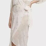 Victoria's Secret NWT White Sheer Long Floral Embroidered Robe, Sz XS/S Photo 0