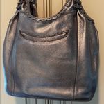 Brighton  x Lockheart Metallic Leather BohoShoulder Bag Embroidered Braided Strap Photo 5