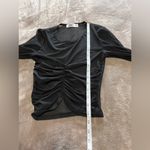 Tiger Mist  Women’s Full Sheer Black Long Sleeve Mesh Pullover Shirt Sz S EUC Photo 5