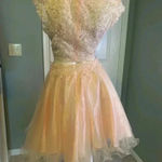May Queen Couture Two Pieces Short Prom Dress With Precious Beads. Pink Size 8 Photo 13