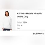 Lululemon 🤍 All Yours White Hoodie🤍 ~6 Photo 15