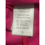 Julia By Love J Tank Top Women's Size S Pink Ribbed Rhinestone Fringe Crop NEW Photo 3