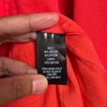 Lulus Red Long Sleeve Mini Dress XS V-Neck Button Front Bow Cocktail Party Photo 8