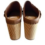 Dolce Vita Hila Brown Leather Braided Block Heel Mule Clogs Photo 4