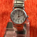 Woman’s solid stainless steel silver tone quartz movement CARRIAGE by timex Photo 1